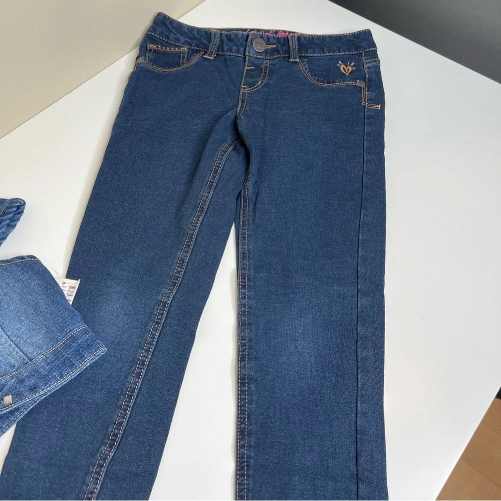 Justice girl bundle.  Jeans and vest